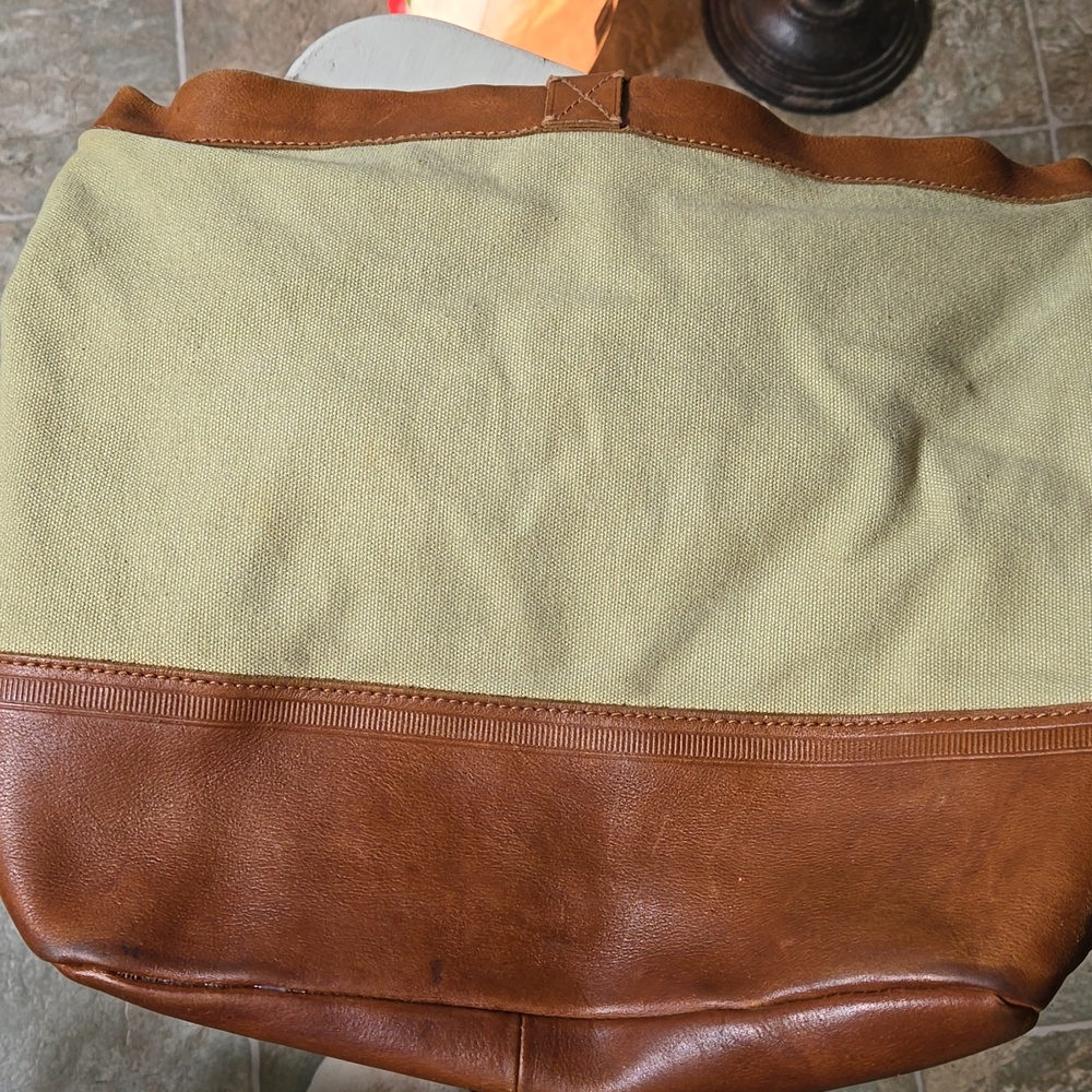 Madewell canvas & leather tote/ Shoulder Bag - Picture 8 of 9